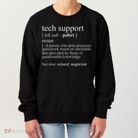 Tech Support Definition Funny Cute Computer Women's Sweatshirt thumb 0