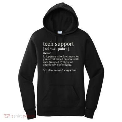 Tech Support Definition Funny Cute Computer Women's Hoodie