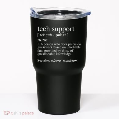 Tech Support Definition Funny Cute Computer Tumbler