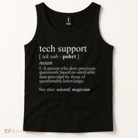 Tech Support Definition Funny Cute Computer Tank Top thumb 2