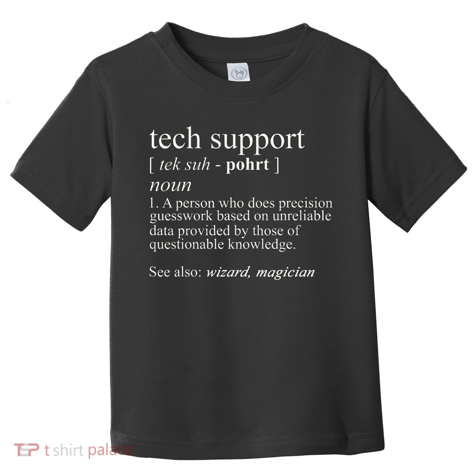 Tech Support Definition Funny Cute Computer Toddler T-Shirt