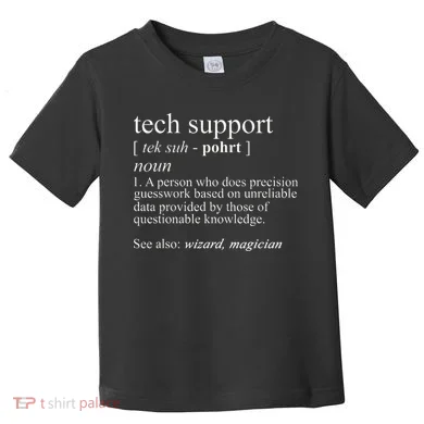 Tech Support Definition Funny Cute Computer Toddler T-Shirt