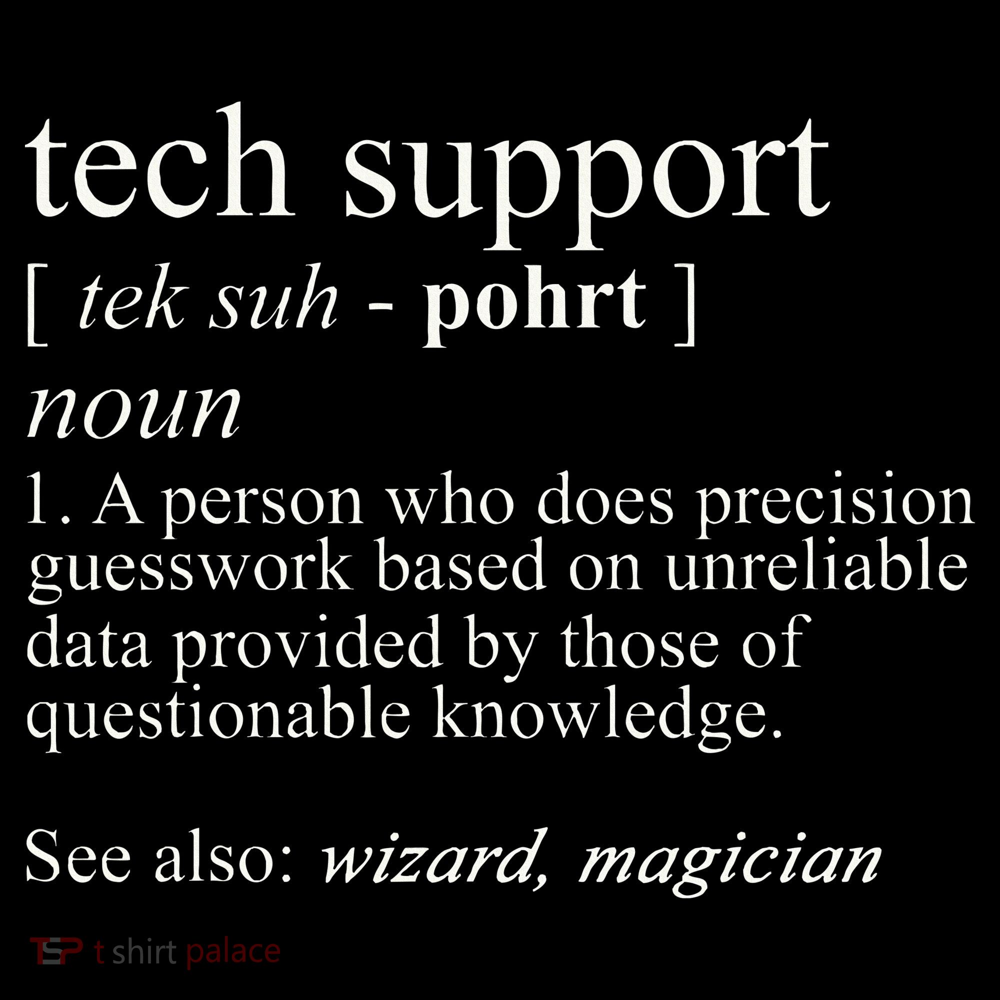 Tech Support Definition Funny Cute Computer Toddler T-Shirt