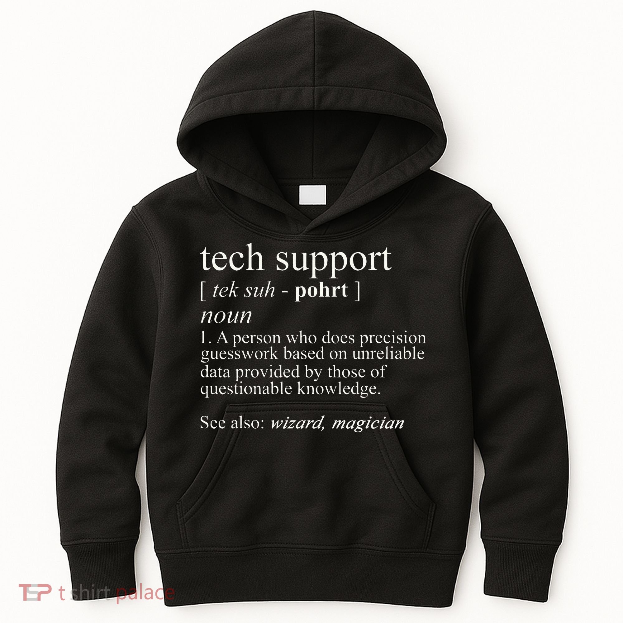 Tech Support Definition Funny Cute Computer Kids Hoodie