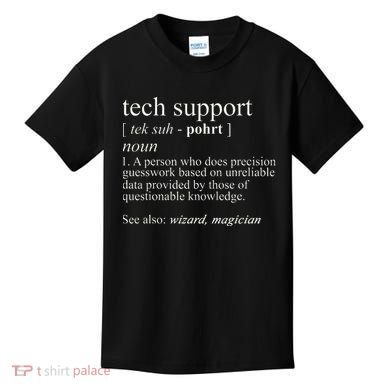 Tech Support Definition Funny Cute Computer Kids T-Shirt