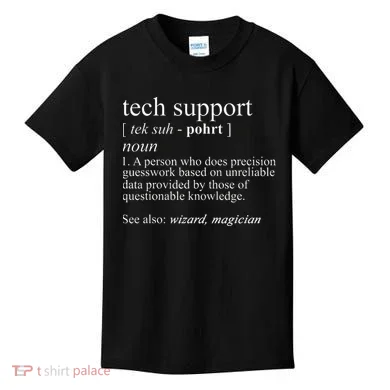 Tech Support Definition Funny Cute Computer Kids T-Shirt