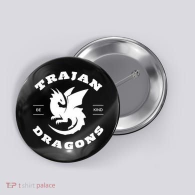 Trajan School Dragons Button