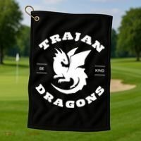 Trajan School Dragons Golf Towel thumb 1