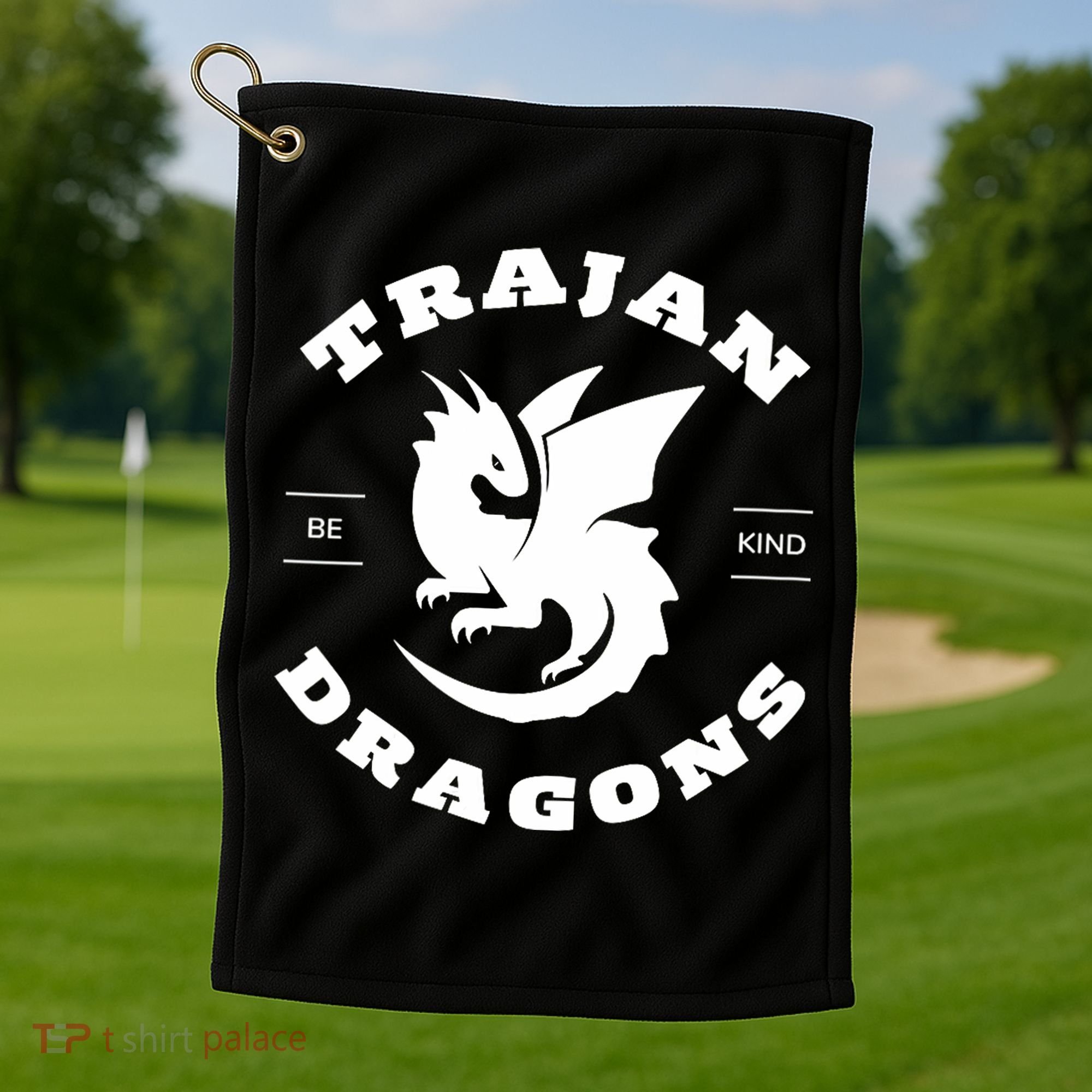 Trajan School Dragons Golf Towel