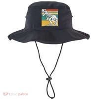 TRex Skeleton Dinosaur Retro Sunset Funny TRex Great Gift Bucket Hat thumb 0