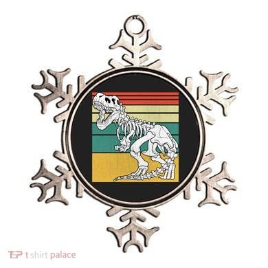 TRex Skeleton Dinosaur Retro Sunset Funny TRex Great Gift Ornament