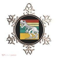 TRex Skeleton Dinosaur Retro Sunset Funny TRex Great Gift Ornament thumb 0
