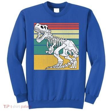 TRex Skeleton Dinosaur Retro Sunset Funny TRex Great Gift Sweatshirt