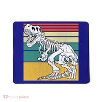 TRex Skeleton Dinosaur Retro Sunset Funny TRex Great Gift Mousepad thumb 0