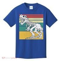 TRex Skeleton Dinosaur Retro Sunset Funny TRex Great Gift Kids T-Shirt thumb 0