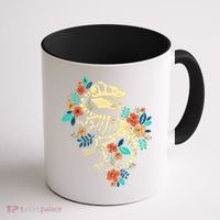 Trex Skeleton Dino Bones Paleontologist Fossil Dinosaur Coffee Mug thumb 1