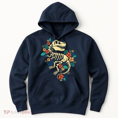 Trex Skeleton Dino Bones Paleontologist Fossil Dinosaur Hoodie