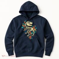 Trex Skeleton Dino Bones Paleontologist Fossil Dinosaur Hoodie thumb 0