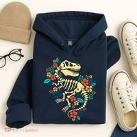 Trex Skeleton Dino Bones Paleontologist Fossil Dinosaur Hoodie thumb 4