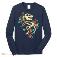 Trex Skeleton Dino Bones Paleontologist Fossil Dinosaur Long Sleeve Shirt thumb 0