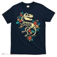 Trex Skeleton Dino Bones Paleontologist Fossil Dinosaur T-Shirt thumb 0