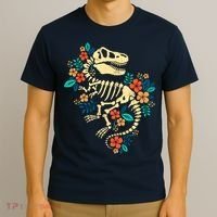 Trex Skeleton Dino Bones Paleontologist Fossil Dinosaur T-Shirt thumb 3