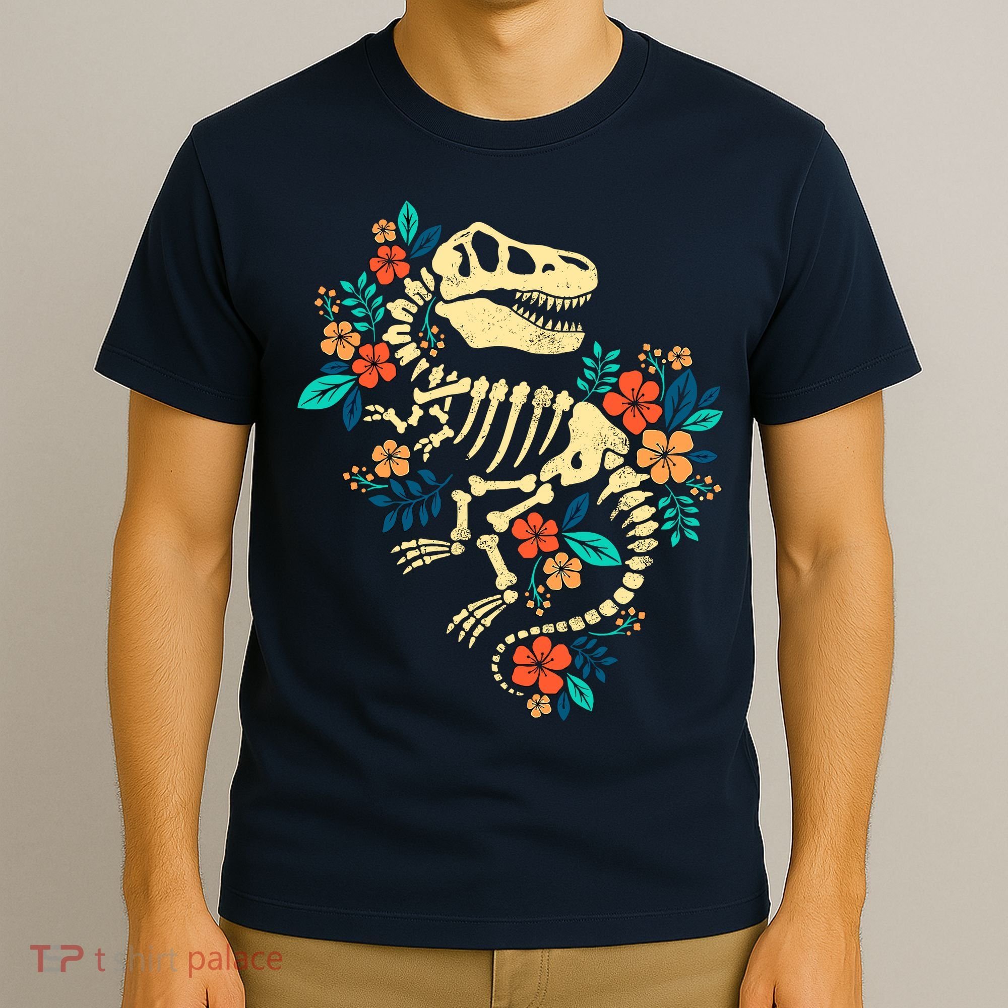 Trex Skeleton Dino Bones Paleontologist Fossil Dinosaur T-Shirt