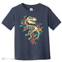 Trex Skeleton Dino Bones Paleontologist Fossil Dinosaur Toddler T-Shirt thumb 0