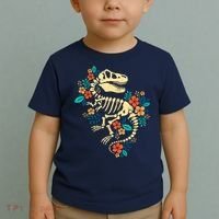 Trex Skeleton Dino Bones Paleontologist Fossil Dinosaur Toddler T-Shirt thumb 2