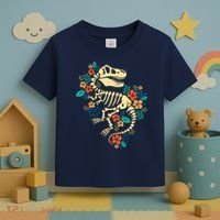 Trex Skeleton Dino Bones Paleontologist Fossil Dinosaur Toddler T-Shirt thumb 3