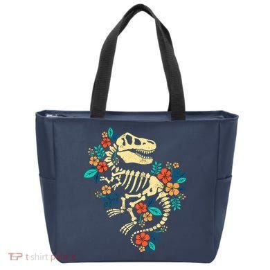 Trex Skeleton Dino Bones Paleontologist Fossil Dinosaur Tote Bag