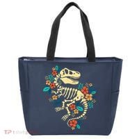 Trex Skeleton Dino Bones Paleontologist Fossil Dinosaur Tote Bag thumb 0