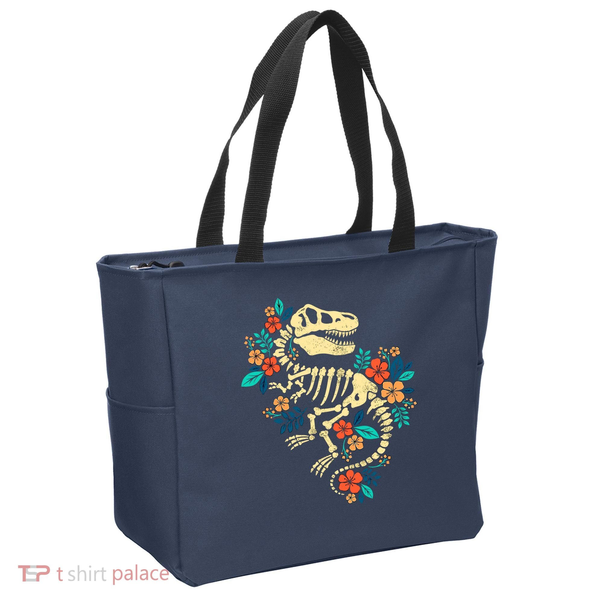 Trex Skeleton Dino Bones Paleontologist Fossil Dinosaur Tote Bag