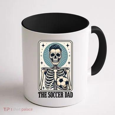 The Soccer Dad Skeleton Coffee Mug back