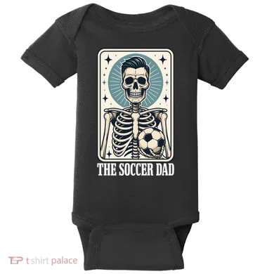 The Soccer Dad Skeleton Baby Bodysuit