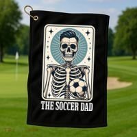 The Soccer Dad Skeleton Golf Towel thumb 1