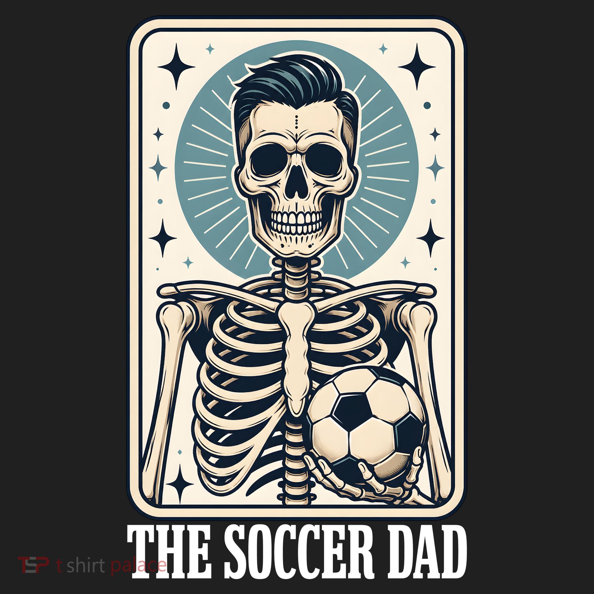 The Soccer Dad Skeleton Golf Towel