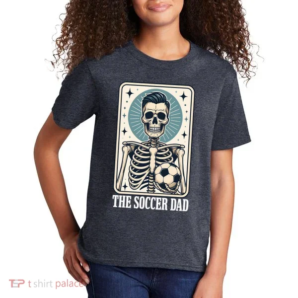 The Soccer Dad Skeleton Kids T-Shirt