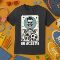 The Soccer Dad Skeleton Kids T-Shirt thumb 3
