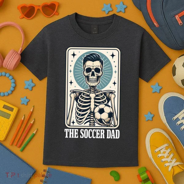 The Soccer Dad Skeleton Kids T-Shirt