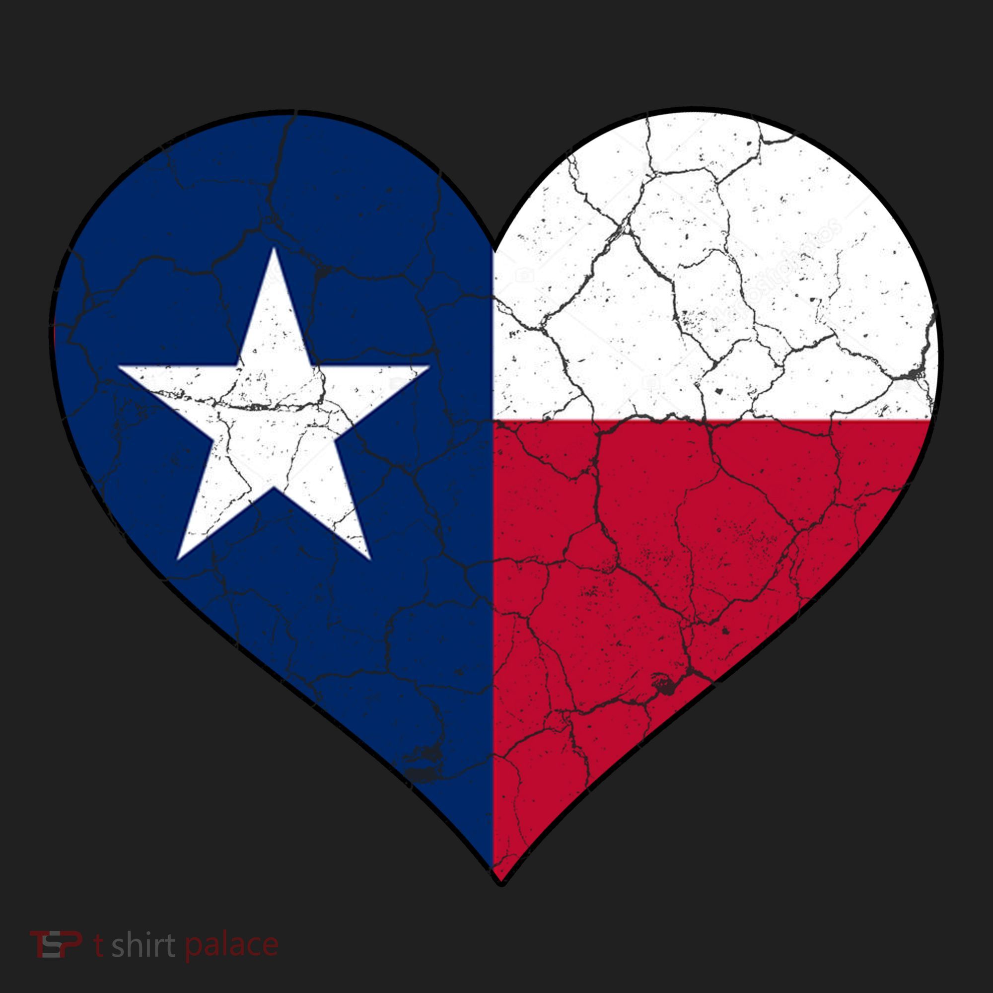 Texas Strong Distressed Heart Women's Sweatshirt