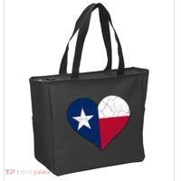 Texas Strong Distressed Heart Tote Bag thumb 2