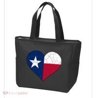 Texas Strong Distressed Heart Tote Bag thumb 3
