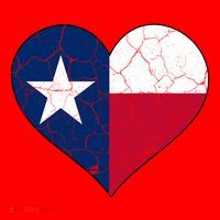 Texas Strong Distressed Heart Santa Hat thumb 1