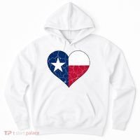 Texas Strong Distressed Heart Hoodie thumb 0