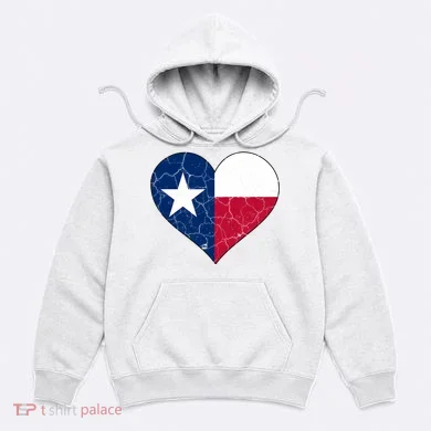 Texas Strong Distressed Heart Hoodie
