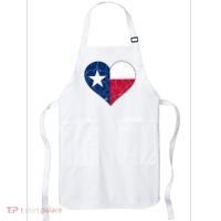 Texas Strong Distressed Heart Apron thumb 0