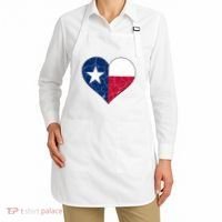 Texas Strong Distressed Heart Apron thumb 2