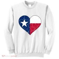 Texas Strong Distressed Heart Sweatshirt thumb 0