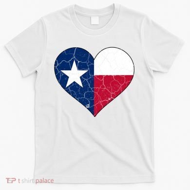 Texas Strong Distressed Heart T-Shirt